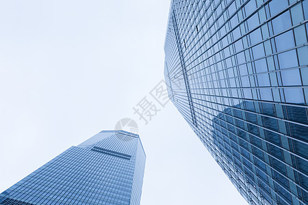 城市建筑高楼大厦仰拍图片