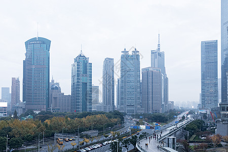 高楼林立的城市建筑图片