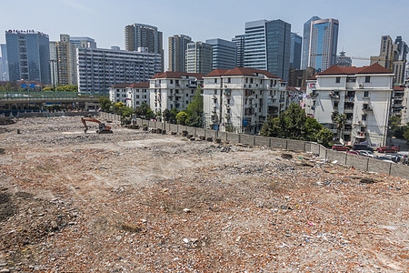 城市化进程中的拆迁和建设图片