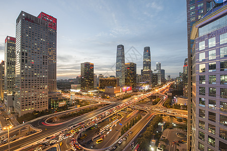 当地著名景点 度假胜地 商务北京cbd背景