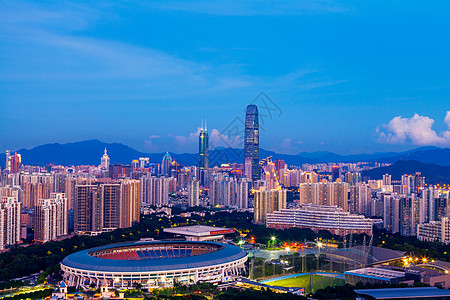 深圳地标城市夜景背景图片