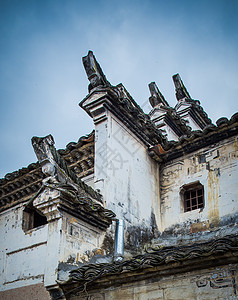 宏村景区中国传统徽派建筑图片
