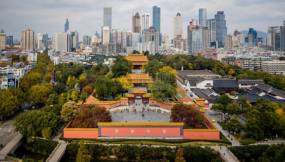 南京朝天宫鸟瞰图片