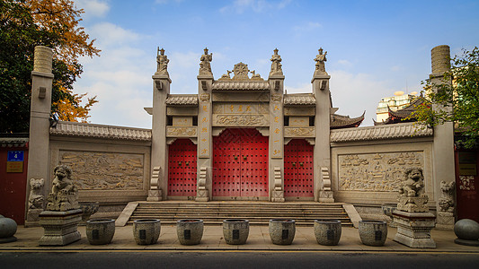 南京毗卢寺寺庙毗卢寺高清图片