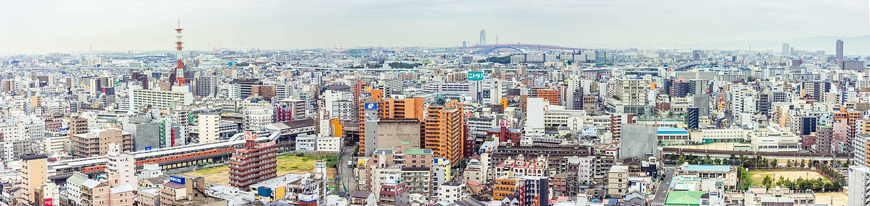 日本大阪城市景观图片
