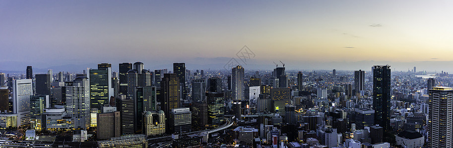 日本大阪城市景观高清图片