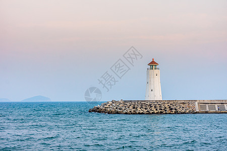 灯塔浴室海景高清图片