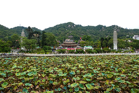 内蒙古大召寺厦门南普陀寺寺庙屋檐挑檐背景