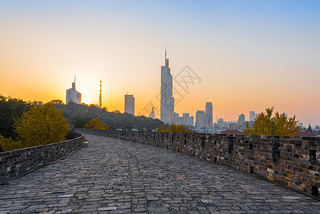 江苏南京古城墙背景图片