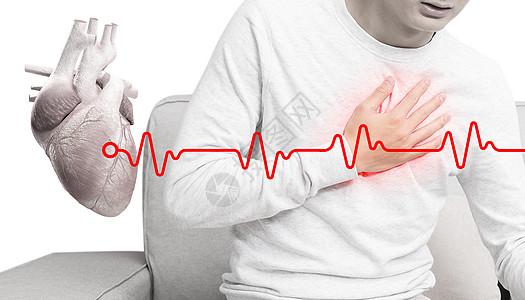 疾病险心脏病发作的概念设计图片