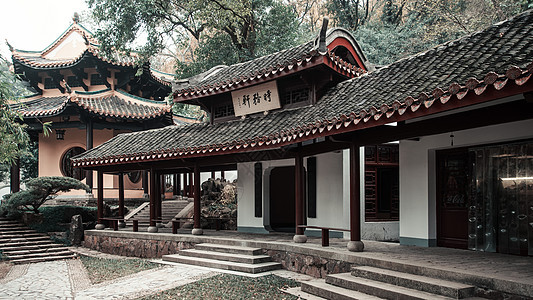 湖南岳麓书院传统建筑高清图片素材