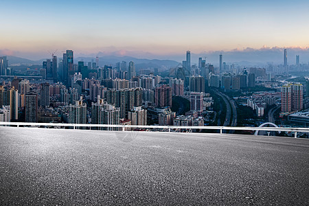 城市道路风景高清图片