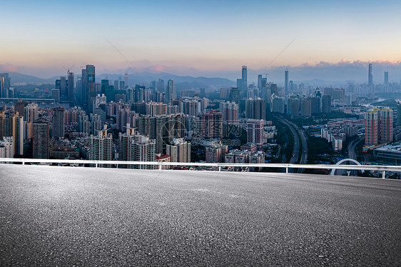 城市道路风景图片