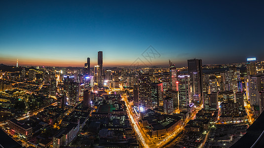 城市夜景全景大连全景图背景