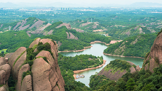 丹霞公园龙虎山圭峰奇石背景