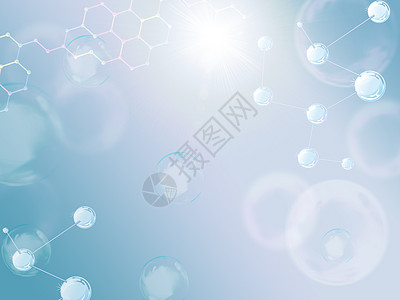 分子海报科技医疗背景设计图片