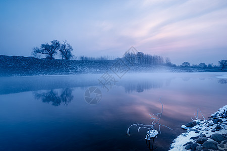 冰雪雾凇冬天雪景图片