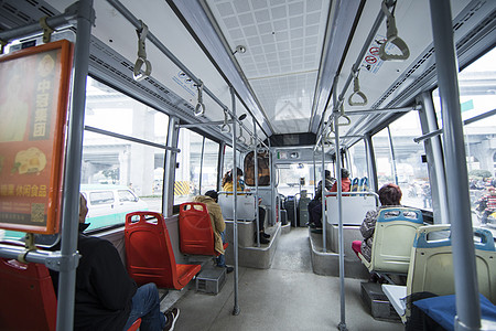 公交车内汽车车厢高清图片