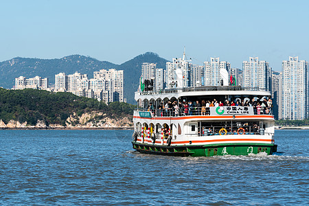 厦门海上明珠厦门海上轮渡背景