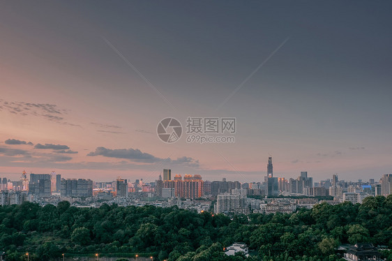 俯瞰城市夜景图片