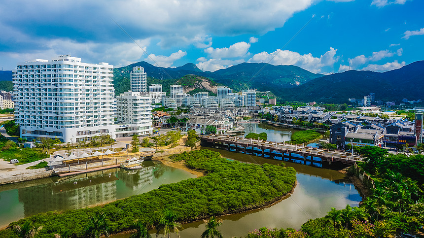 广东惠州巽寮湾街景图片