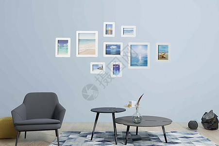 现代客厅沙发效果图图片
