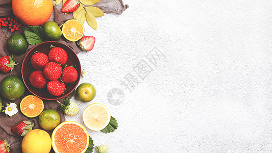 新鲜水果冬季配图高清图片