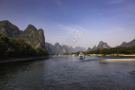 桂林插画桂林山水美景背景