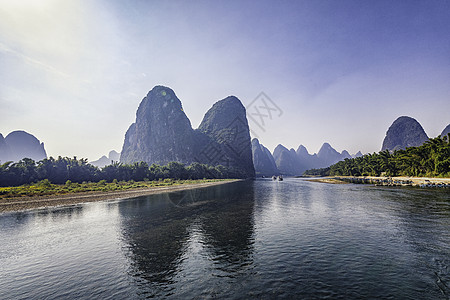 桂林漓江山水桂林山水美景背景