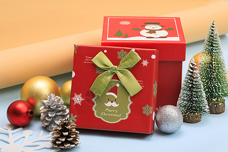 礼盒包装圣诞节礼物背景