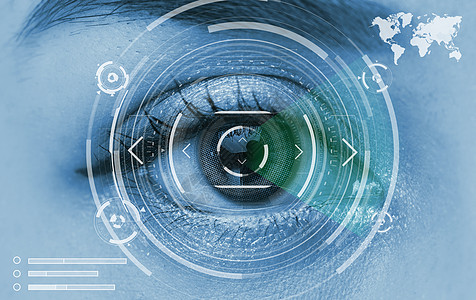 眼睛扫描技术设计图片