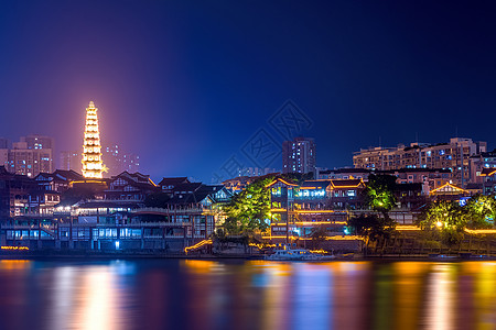 重庆文峰塔夜景高清图片