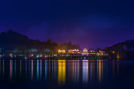 阆中古城风景阆中古城夜景背景