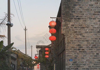 中国风的灯笼装饰背景图片