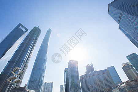 上海地标陆家嘴建筑背景图片