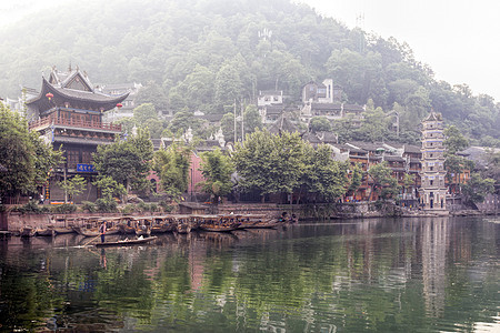 湖南凤凰古城背景图片