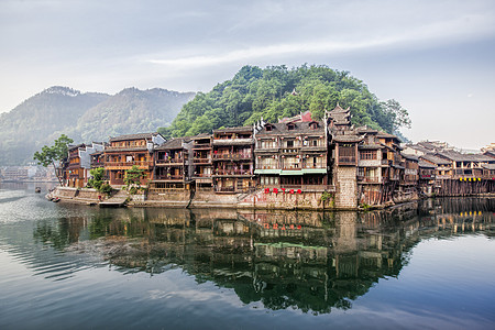 湖南旅游湖南凤凰古城背景