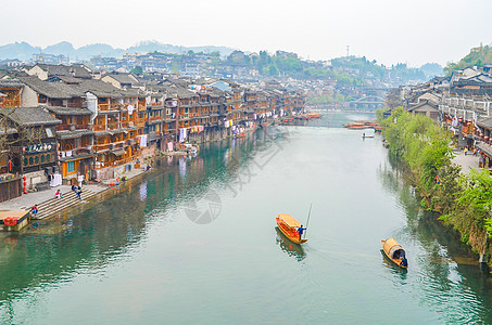 湘西苗族湖南凤凰古城背景