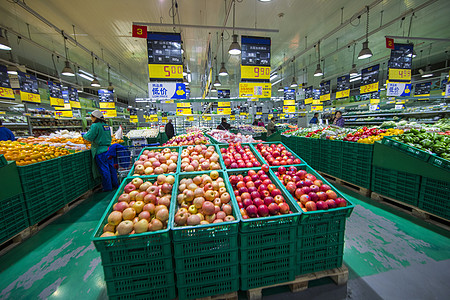 大超市里的蔬菜水果图片