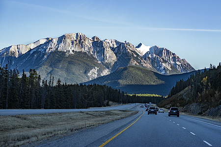 美国道路美国国家公园自驾游背景