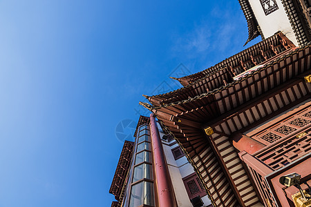 上海豫园建筑背景图片