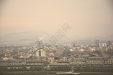 大气污染下的城市背景