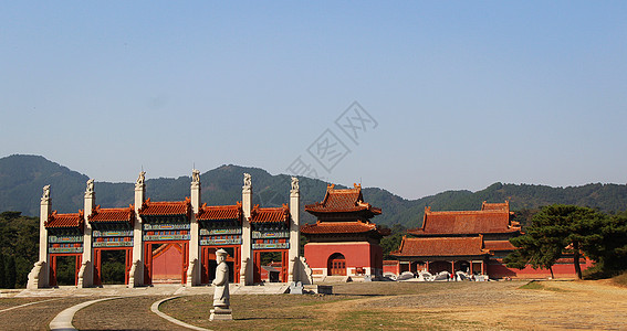 建筑风水清东陵康熙景陵背景