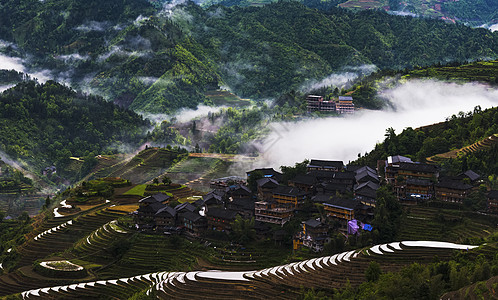 桂林建筑梦幻家园背景