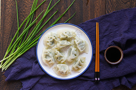 素菜饺子美味水饺背景