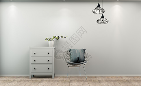 家装背景现代简洁风沙发陈列室内设计效果图背景