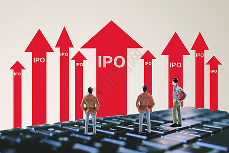 区块链背景新股IPO创意图设计图片