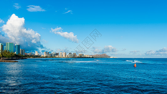 夏威夷群岛夏威夷城市风光背景