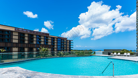 海洋主题酒店夏威夷酒店泳池背景