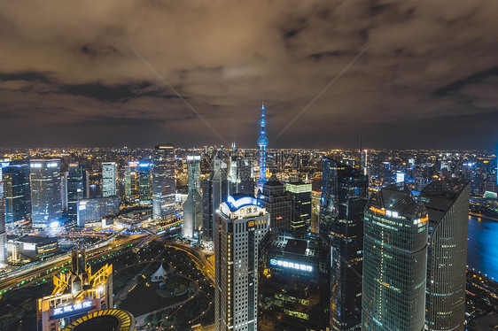 上海夜景城市建筑风格图片